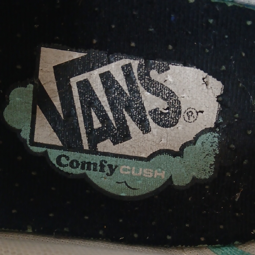Vans Slip-On Suede Sneakers in Cream with Black Embroidered Logo - Picture 2 of 8